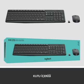 Logitech MK235 920-007925 Kablosuz Klavye Mouse Seti