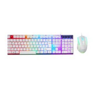 Everest Luminax KM-198 Kablolu Oyuncu Klavye Mouse Seti BEYAZ